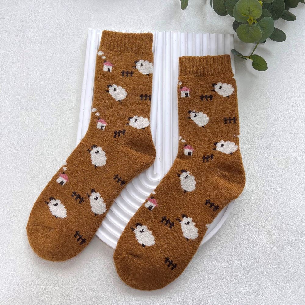 ANKLE SOCKS - Wool Blend - Sheep - One Size - Various Colours