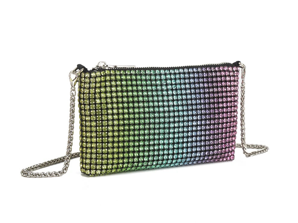 ALICIA - Small Diamante Evening Bag - Various Colours