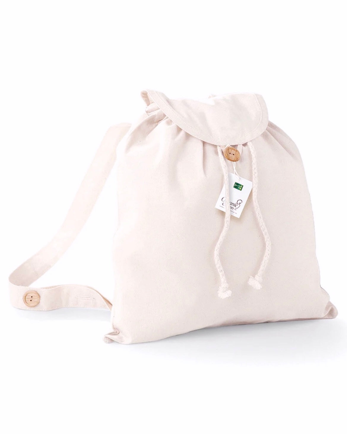FAITH - Organic Cotton Festival Backpack - White