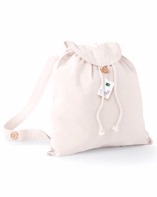 FAITH - Organic Cotton Festival Backpack - White