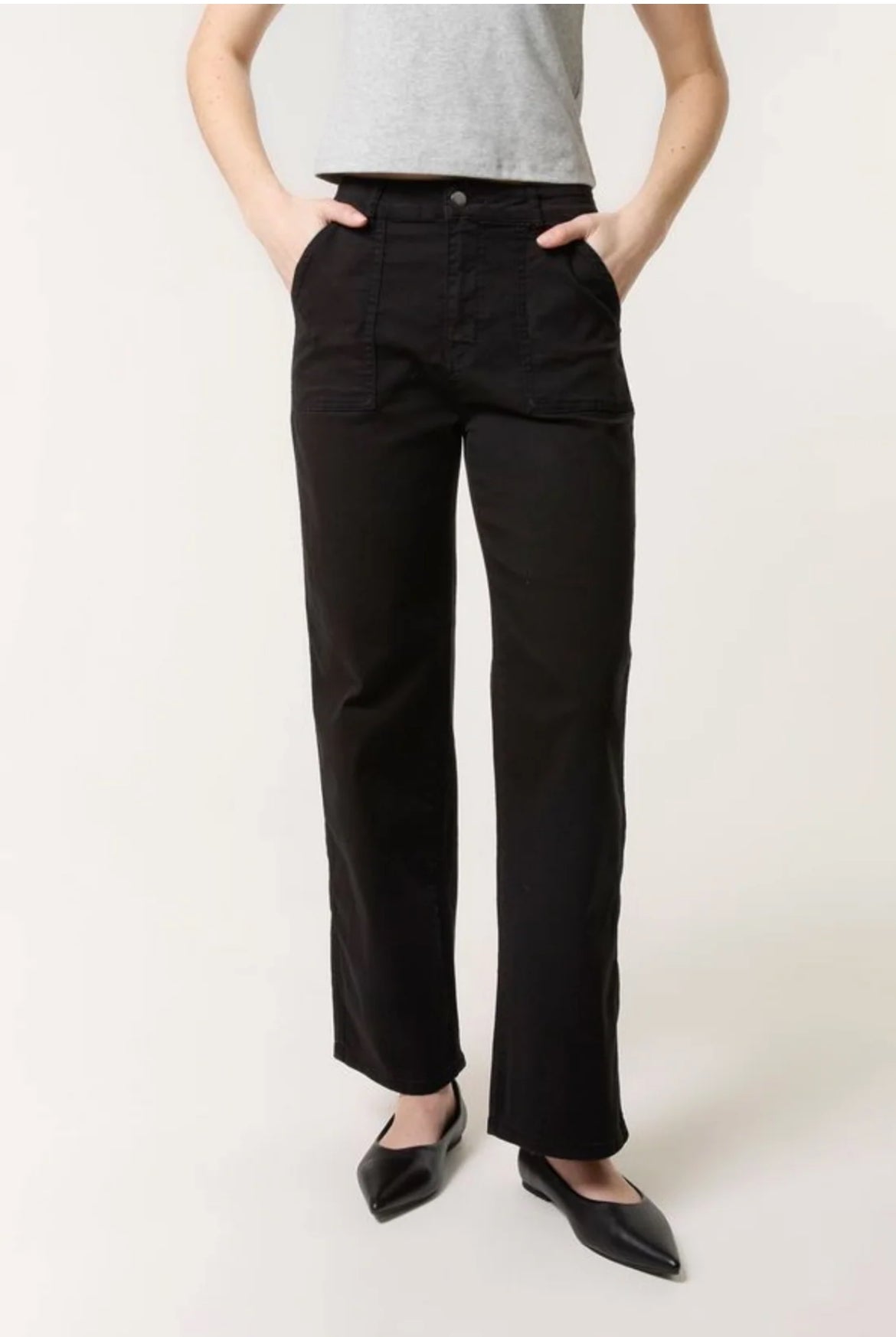 WAVERLEY - Super Stretch Cotton Wide Leg Jeans - 3 Sizes - 3 Colours