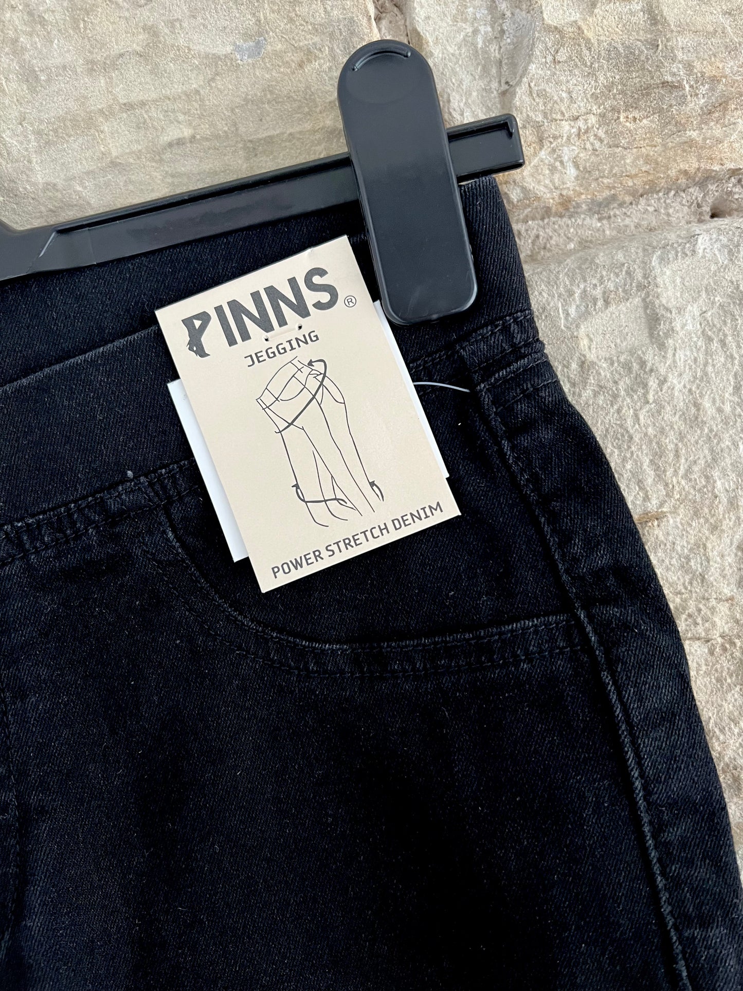 PINNS - Black - Stretch Jeggings- Various Sizes
