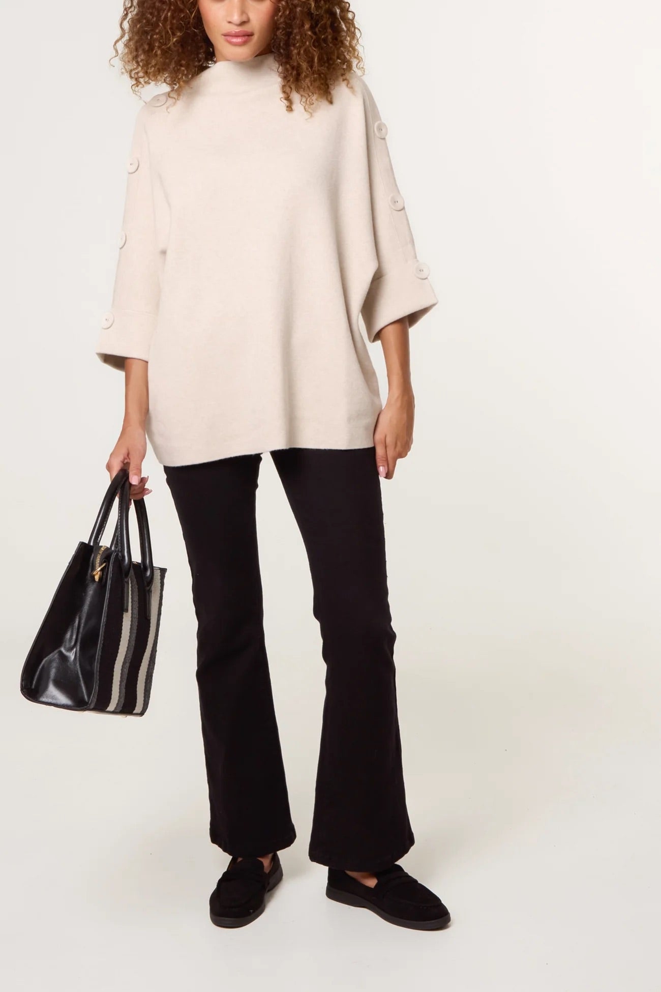 BRIGHTON - Funnel Neck Sweater - 2 Colours - One Size