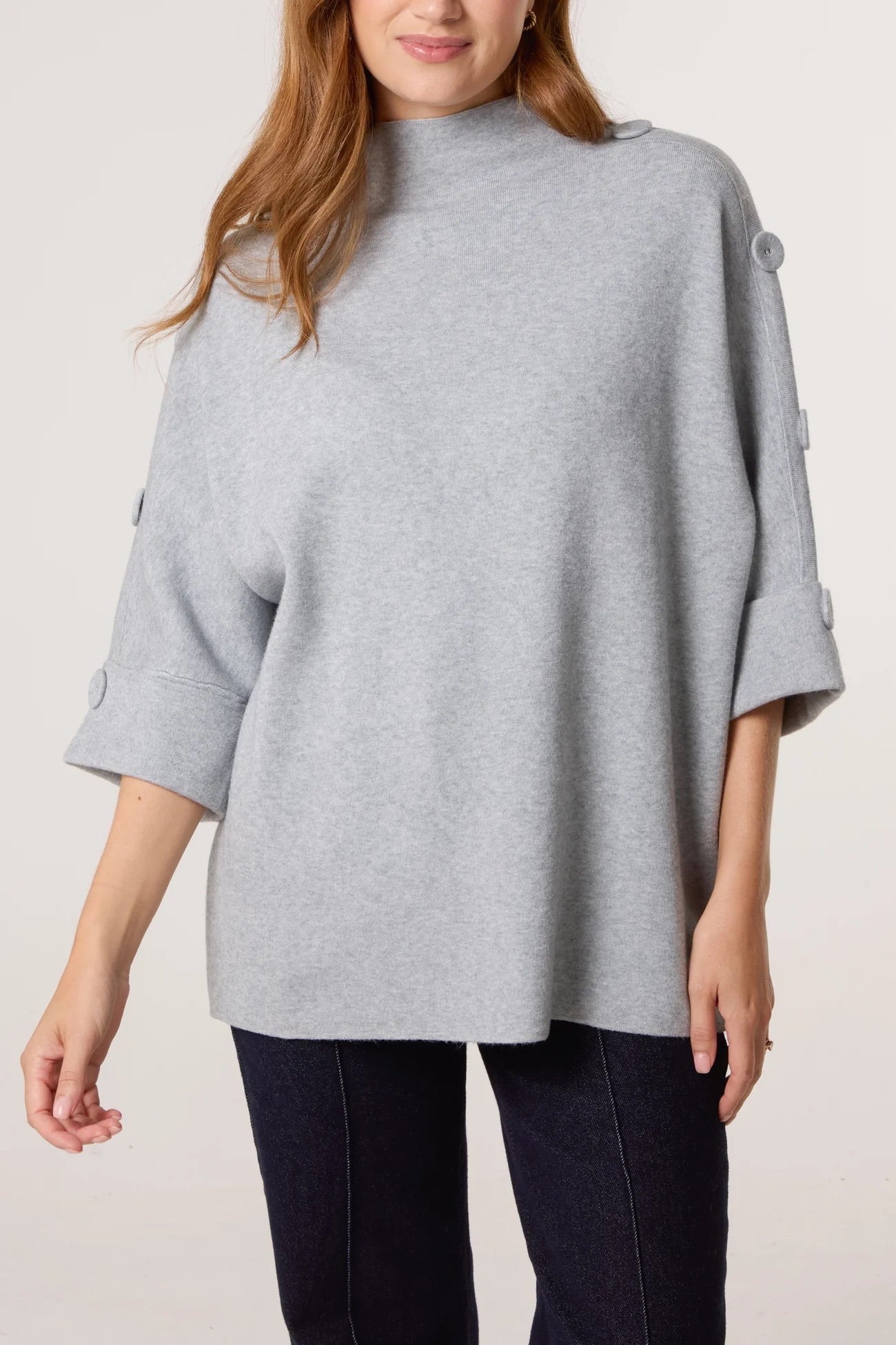 BRIGHTON - Funnel Neck Sweater - 2 Colours - One Size
