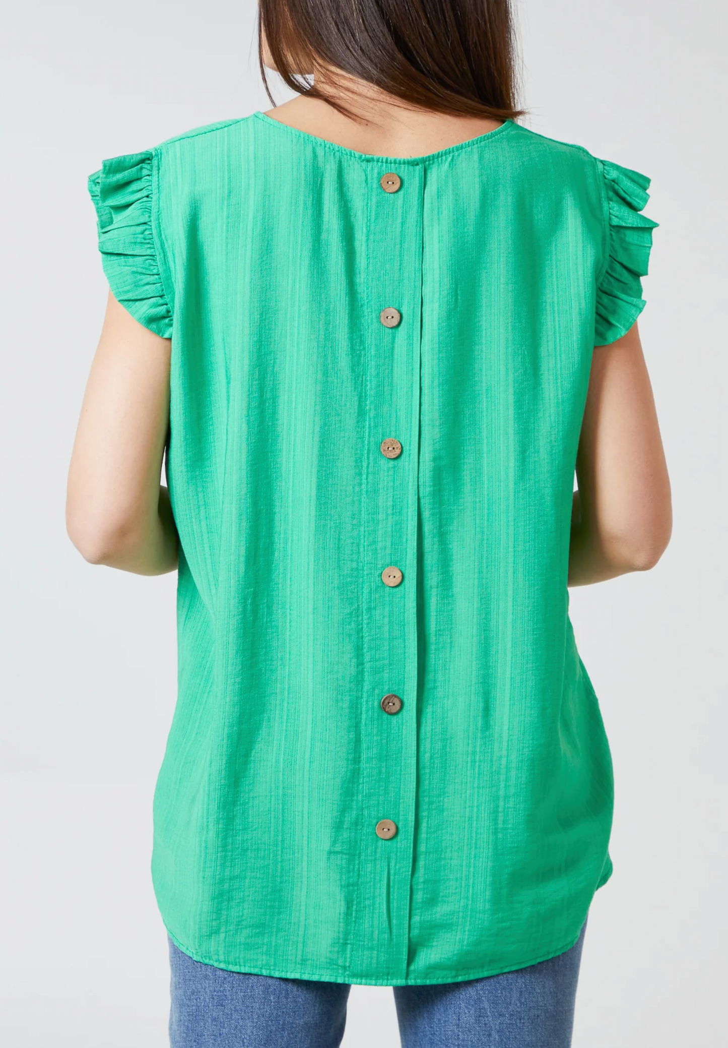 ELLA - Button Back Top - Various Colours - 2 Sizes