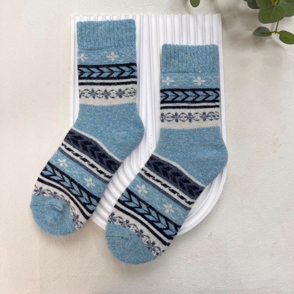ANKLE SOCKS - Wool Blend - Various Patterns - One Size