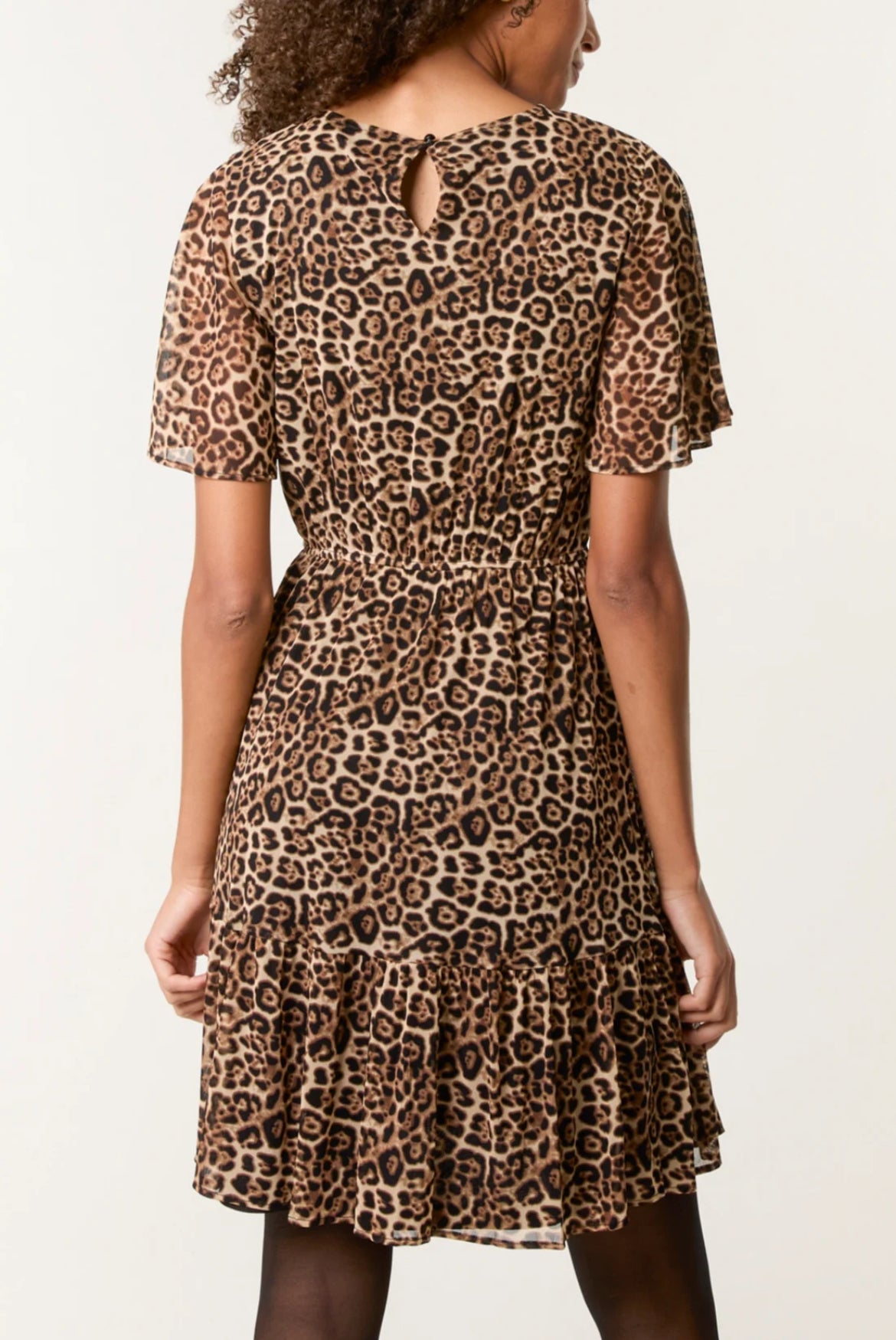 LOLA - Leopard Print Mesh Dress - Various Sizes