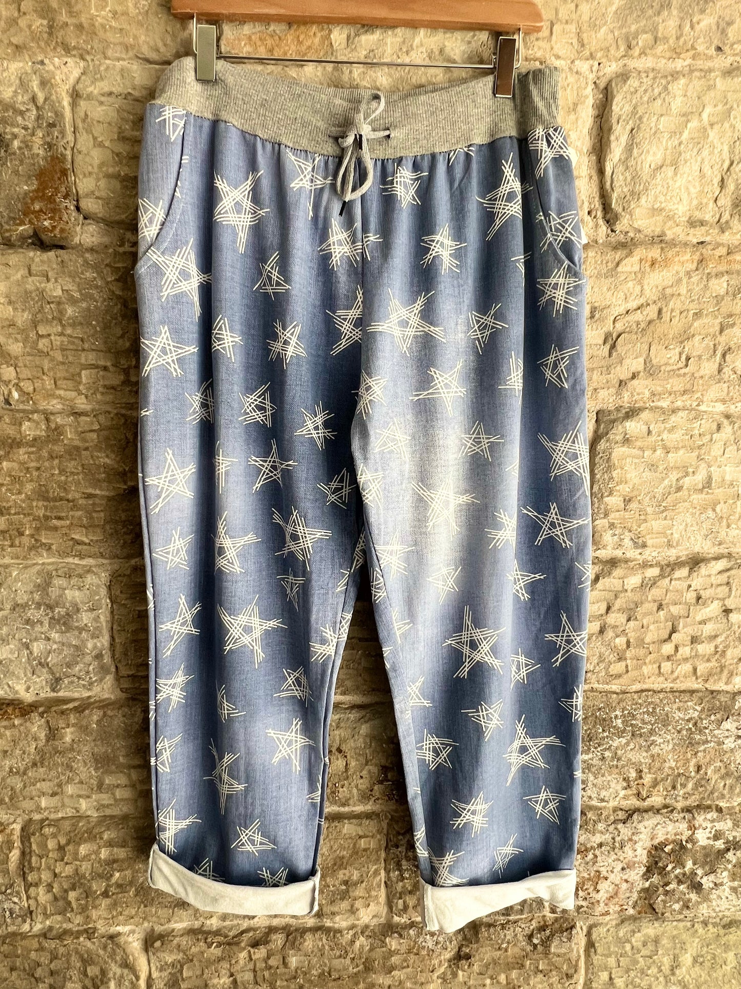 COTTON JOGGERS - 3/4 Length - 2 Sizes- Various Prints