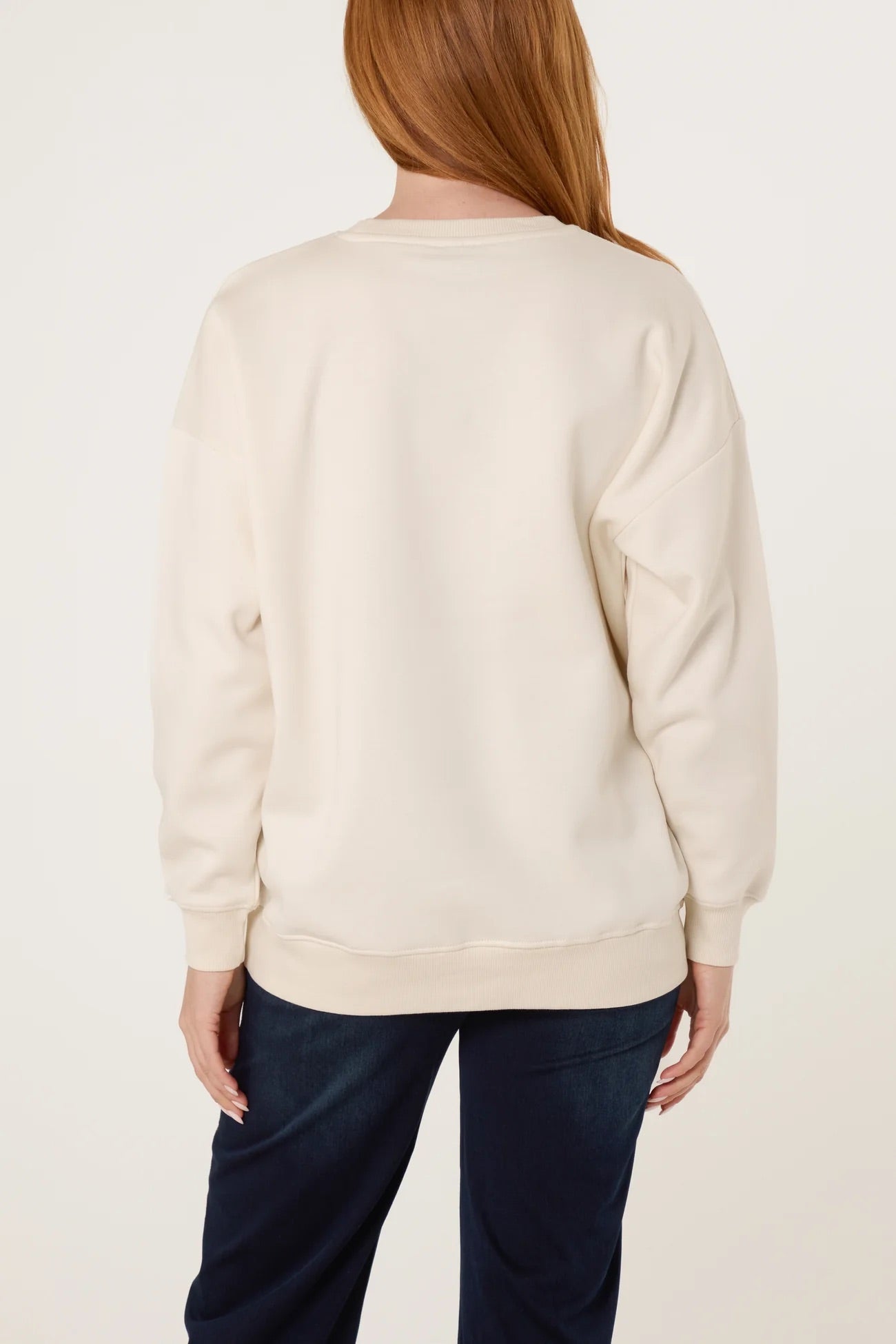 MATCHA - Ivory & Green Sweatshirt - 2 Sizes