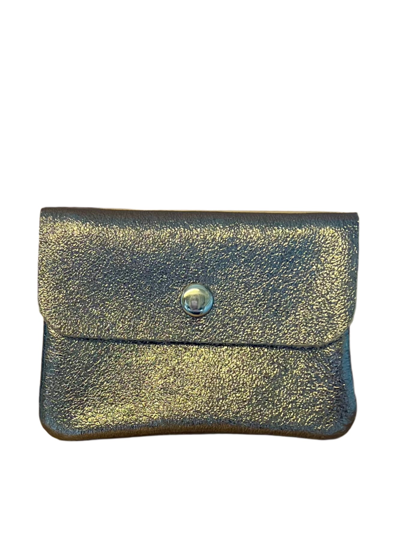 NATTY - Small Italian Metallic Leather Coin Purse - Various Colours