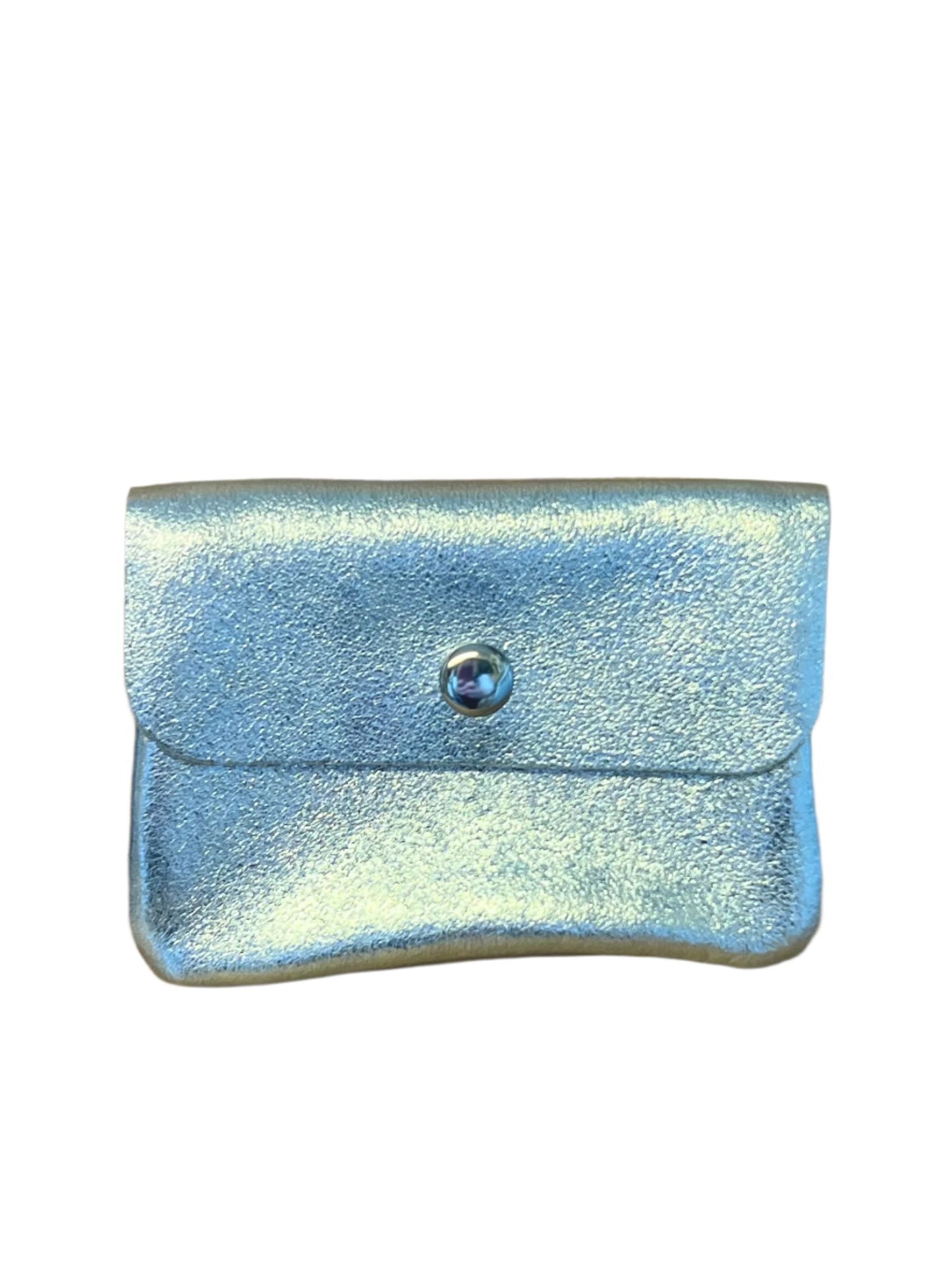 NATTY - Small Italian Metallic Leather Coin Purse - Various Colours