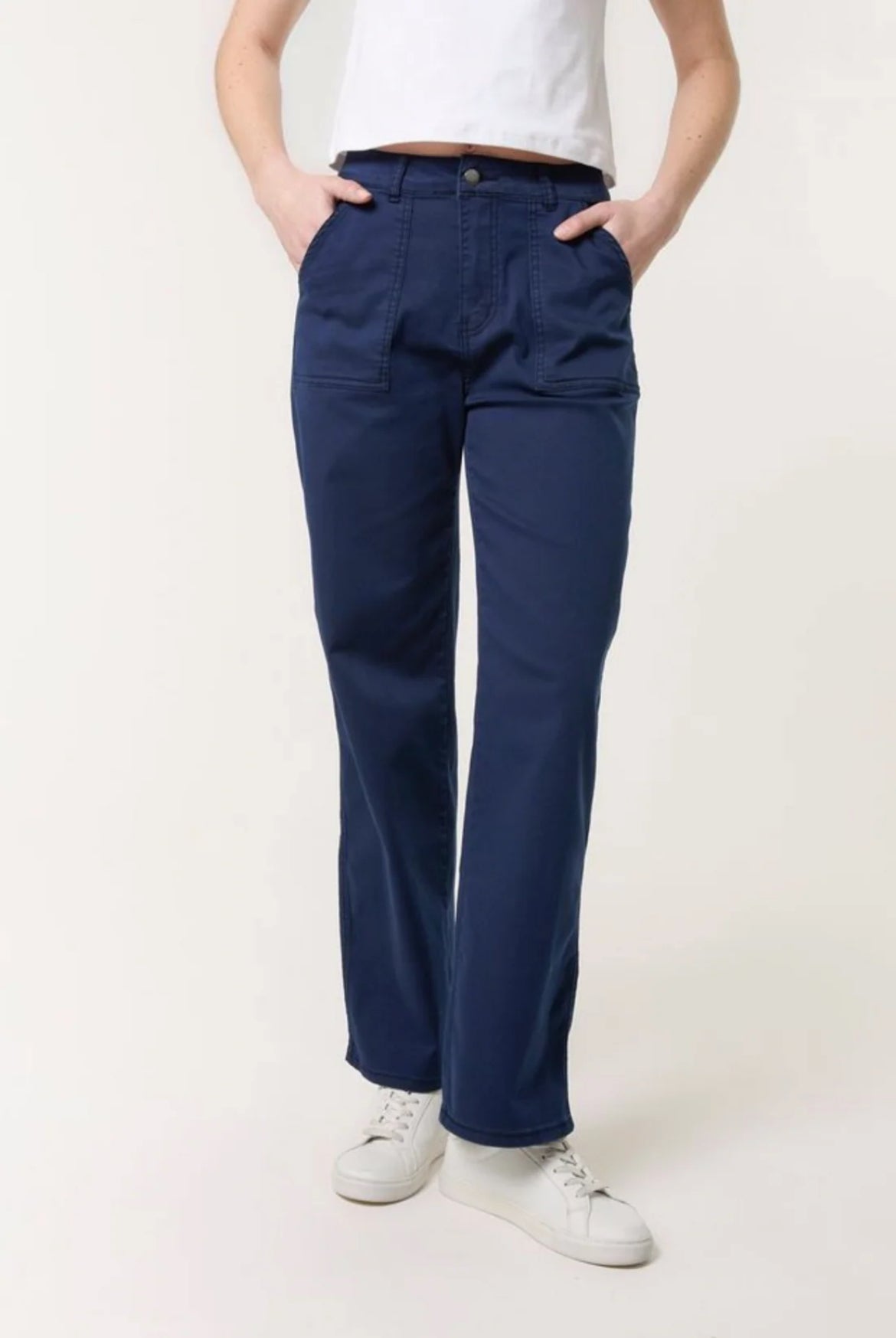 WAVERLEY - Super Stretch Cotton Wide Leg Jeans - 3 Sizes - 3 Colours