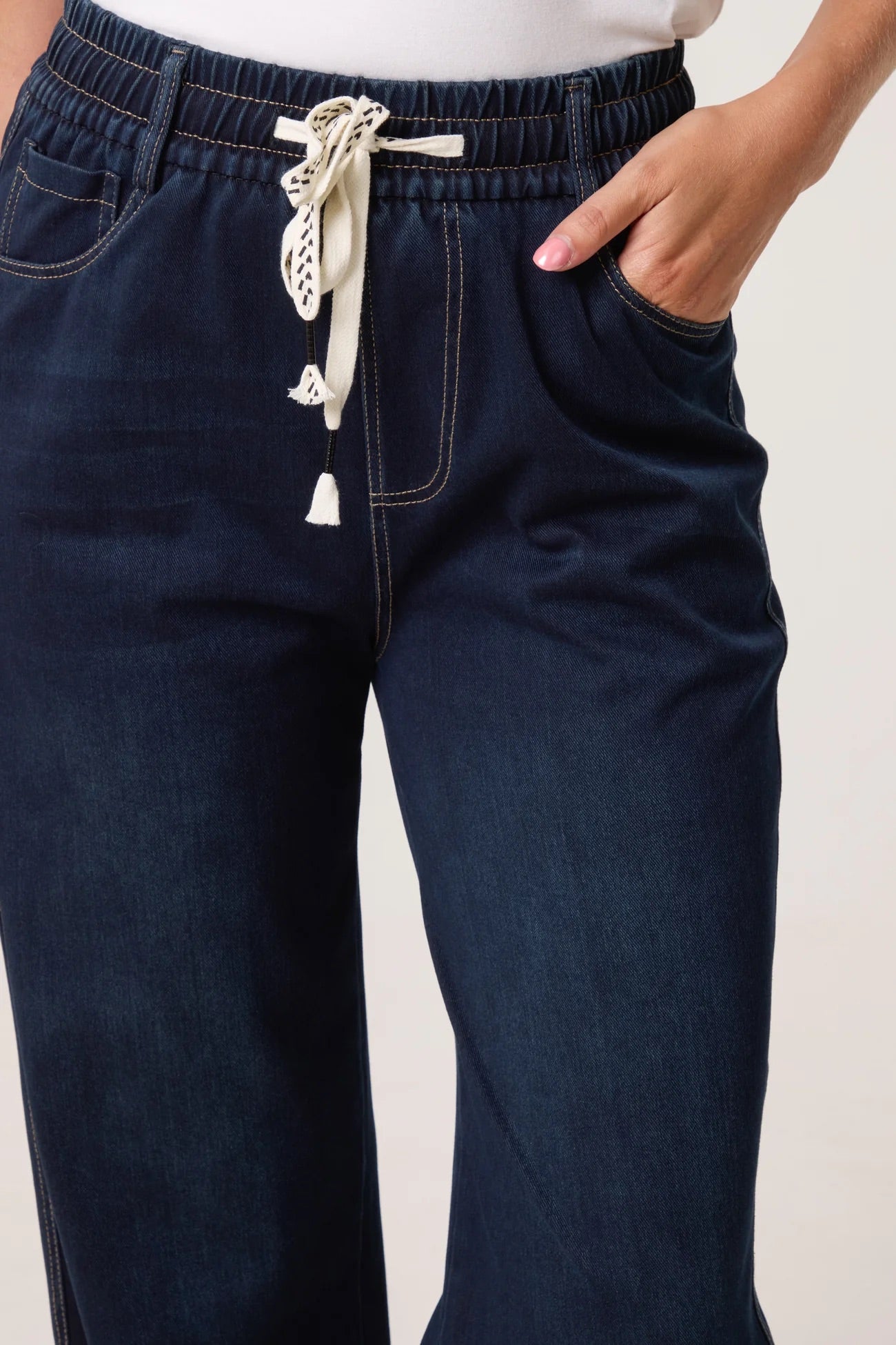 ZARAH - Soft Stretch Wide Leg Pull On Jeans - 4 Sizes - 3 Colours