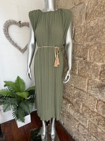 PALMER - Grecian Pleated Dress - One Size - Various Colours