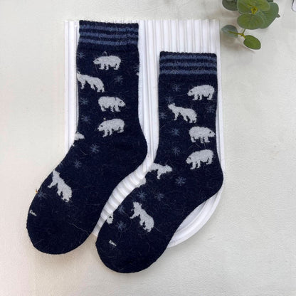 ANKLE SOCKS - Wool Blend - Various Patterns - One Size