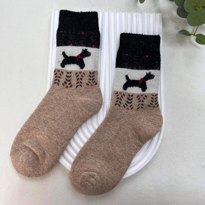 ANKLE SOCKS - Wool Blend - Various Patterns - One Size