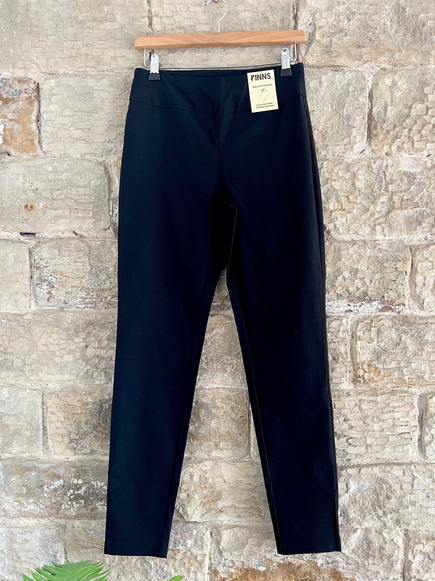 PINNS - Black Tummy Control Figure Sculpting Full Length Trousers - Various Sizes
