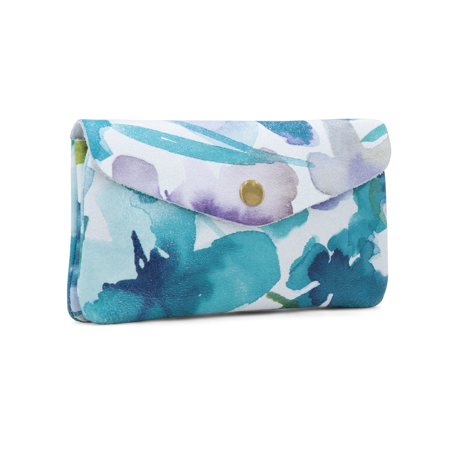 NELLIE - Large Italian Leather Purse - Various Colours - Floral Print