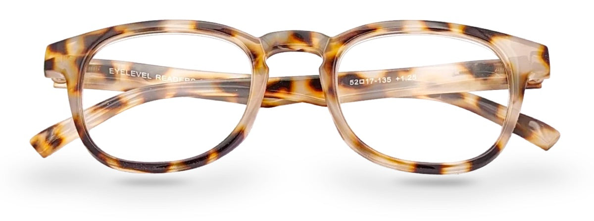 BRAZIL - Light Tortoiseshell Acetate Reading Glasses - Various Strengths