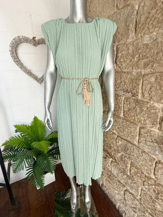 PALMER - Grecian Pleated Dress - One Size - Various Colours