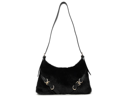 CARTER - Faux Fur Shoulder Bag - 2 Colours