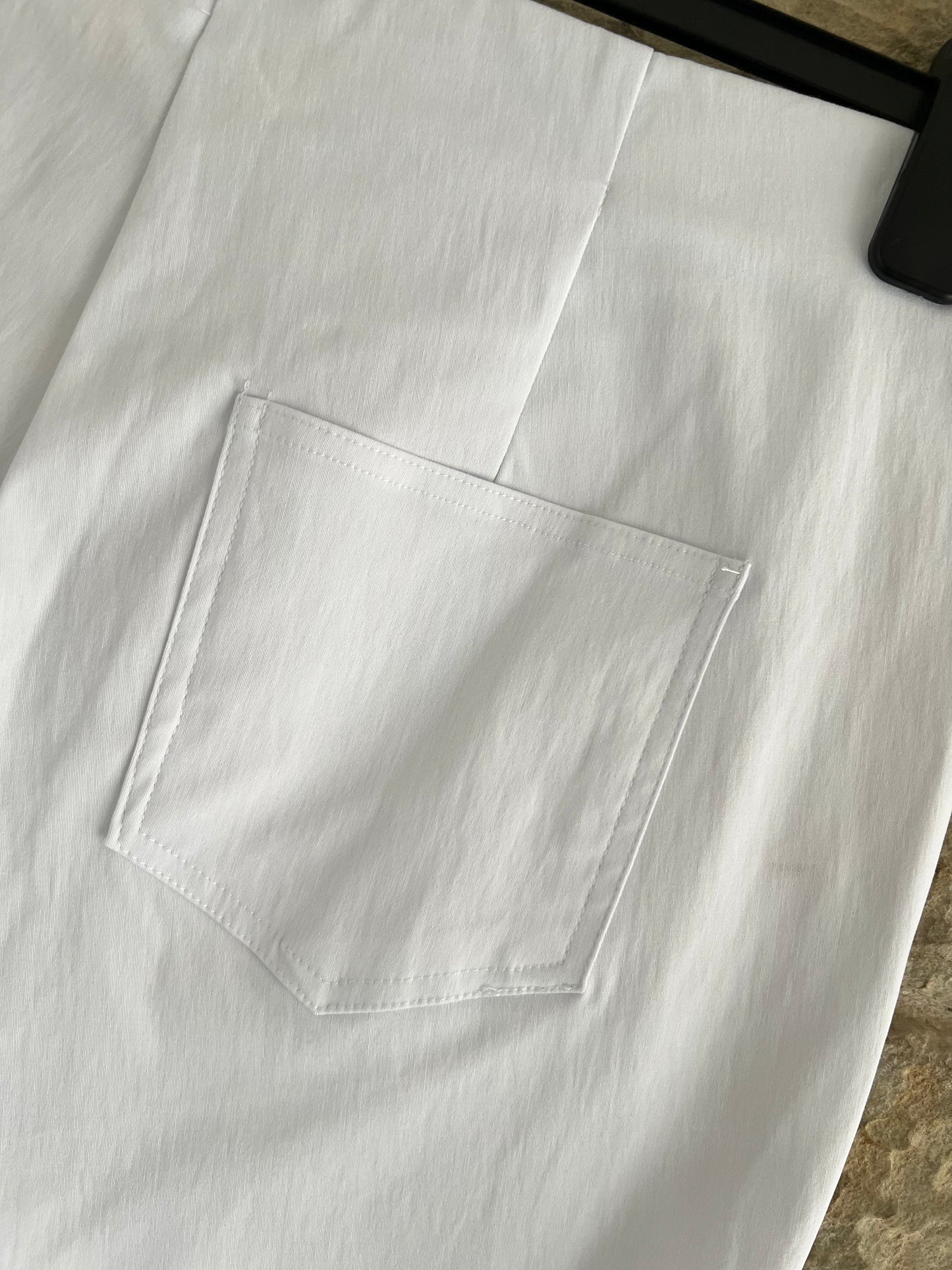 PINNS - Plain White Ankle Grazers with Back Split - Various Sizes