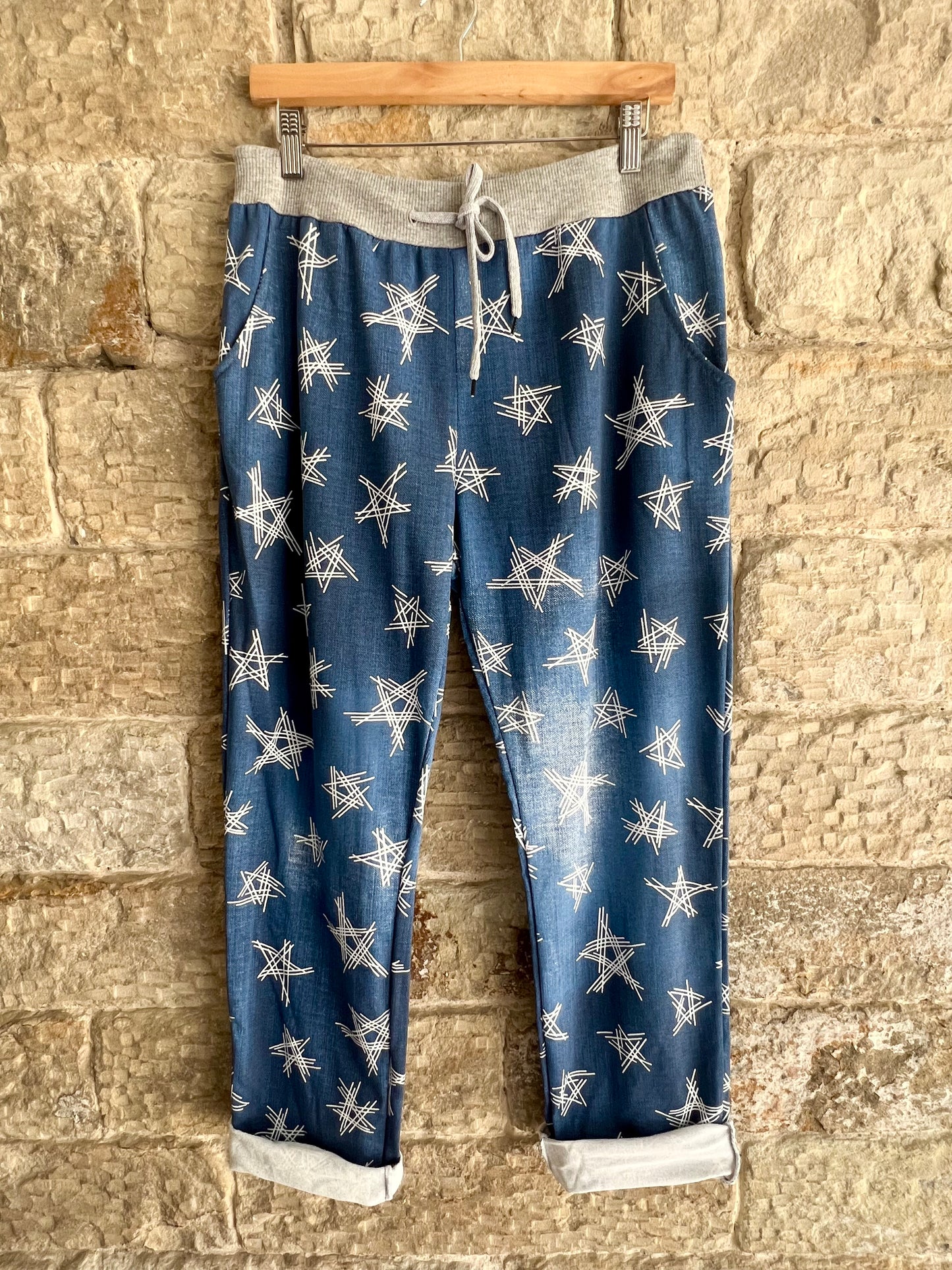 COTTON JOGGERS - 3/4 Length - 2 Sizes- Various Prints