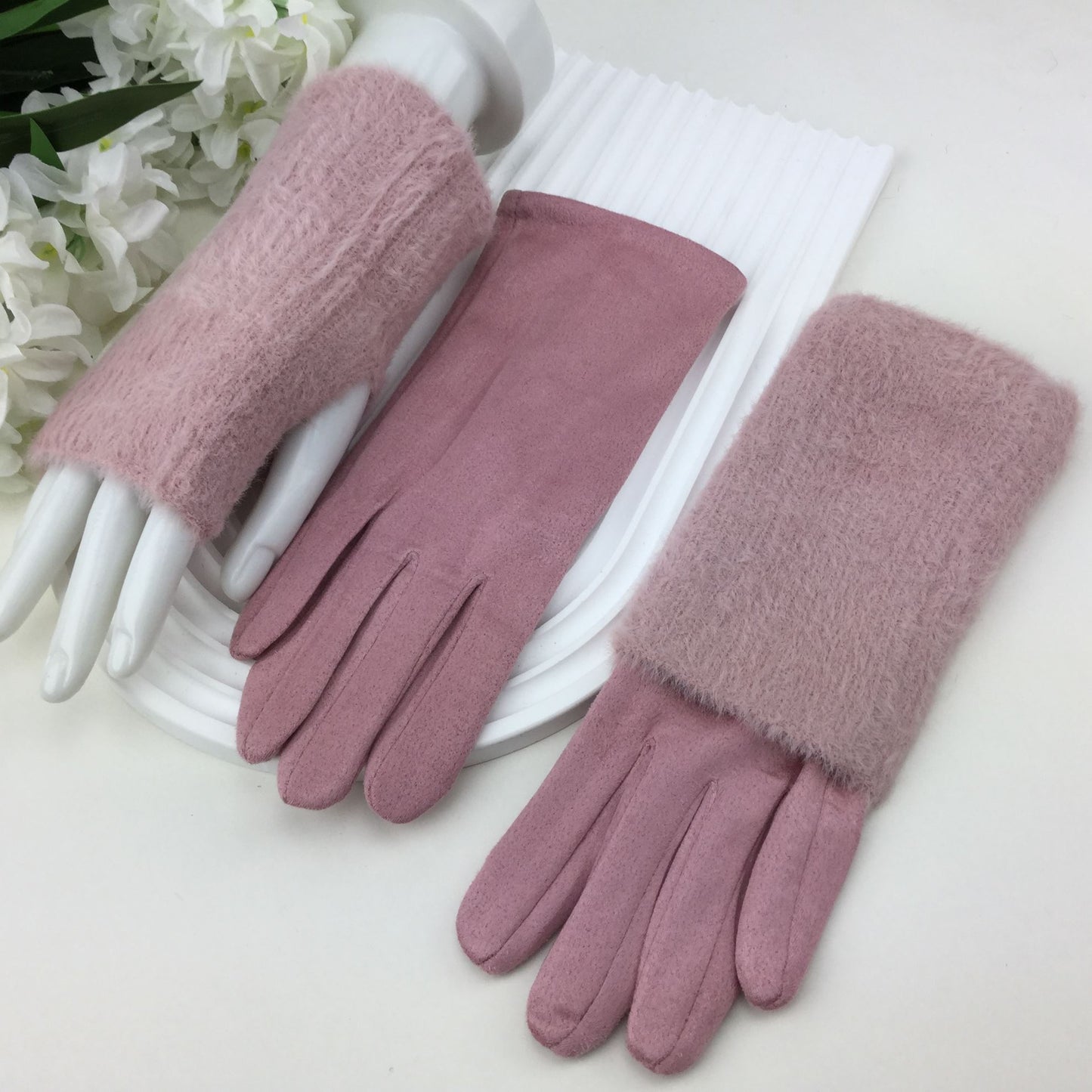 CLARE - 2 in 1 Gloves - Various Plain Colours - One Size