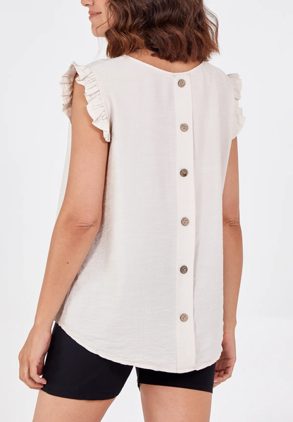 ELLA - Button Back Top - Various Colours - 2 Sizes