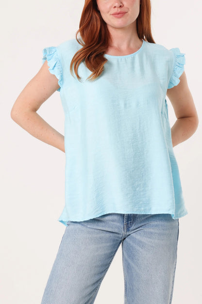 ELLA - Button Back Top - Various Colours - One Size