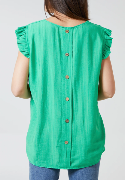 ELLA - Button Back Top - Various Colours - 2 Sizes