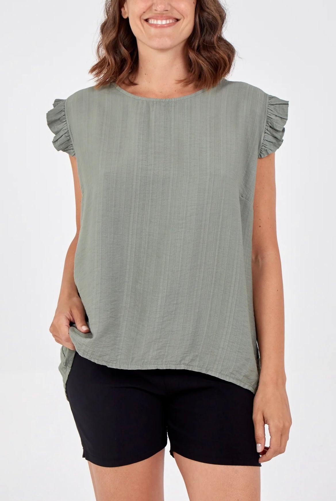 ELLA - Button Back Top - Various Colours - One Size