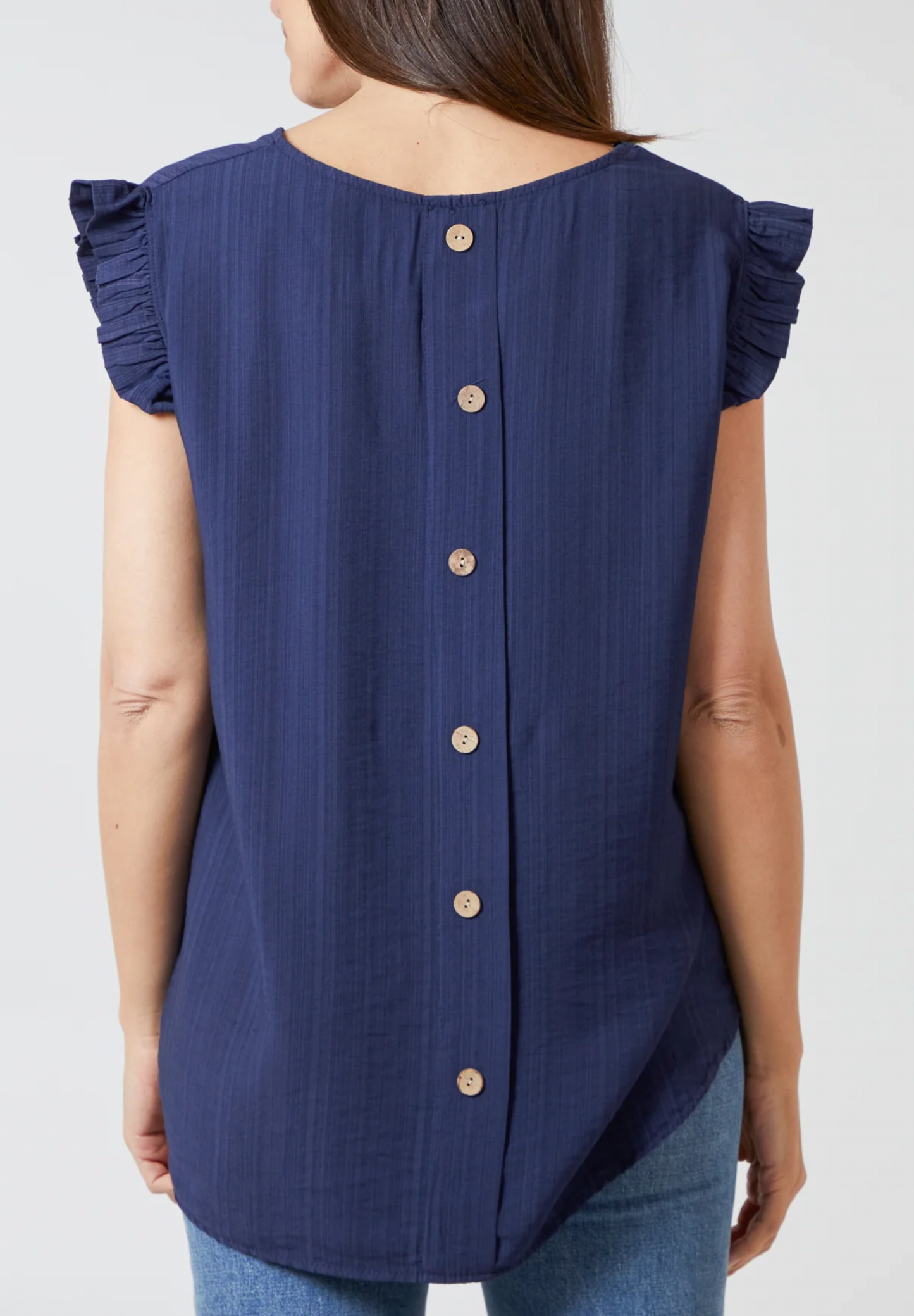 ELLA - Button Back Top - Various Colours - 2 Sizes