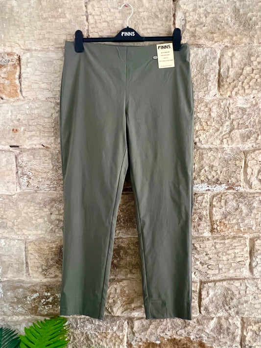 PINNS - Plain Khaki Green Ankle Grazers with Back Split - Various Sizes