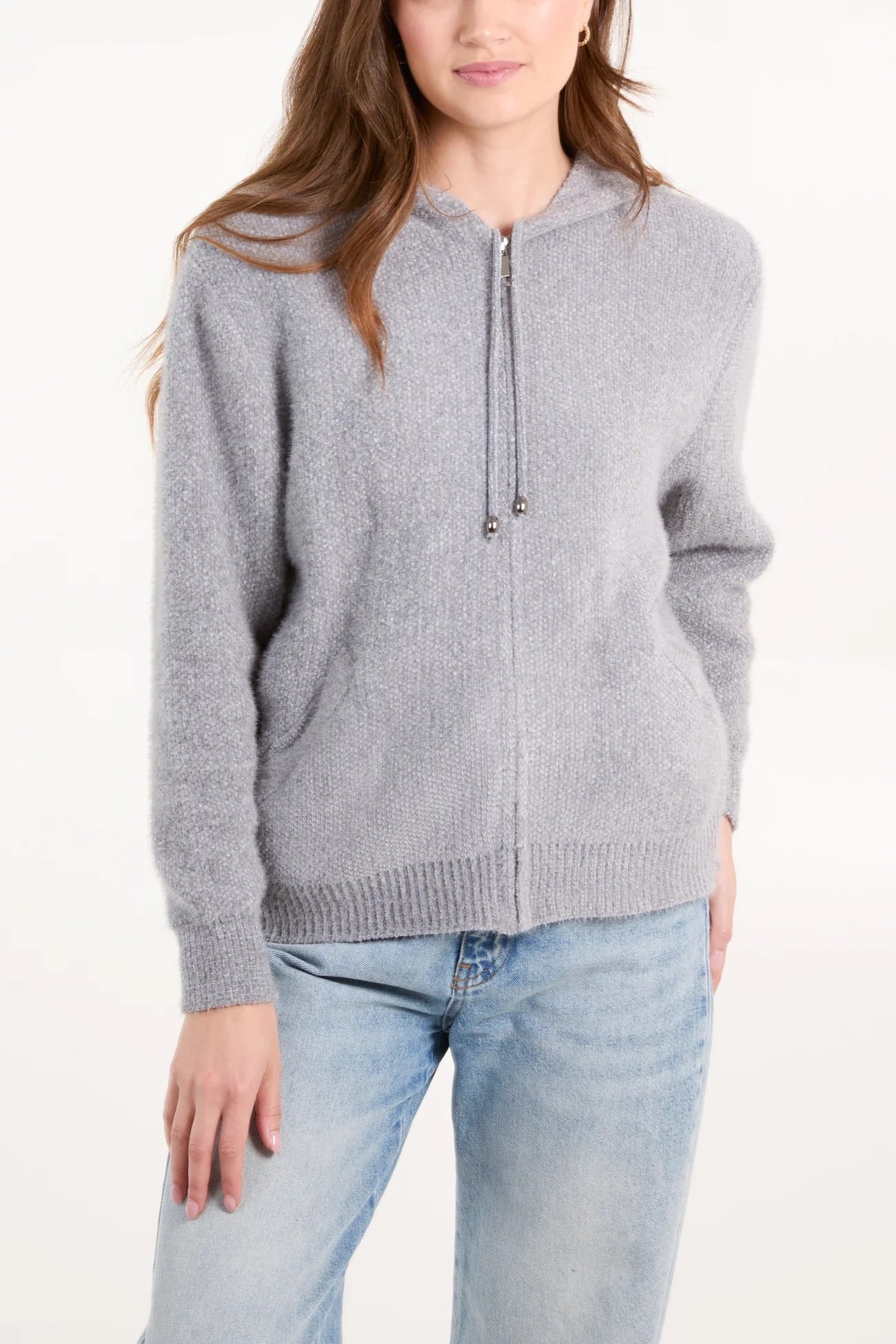 HETTY - Zip Up Cosy Hoodie - Various Colours - 2 Sizes