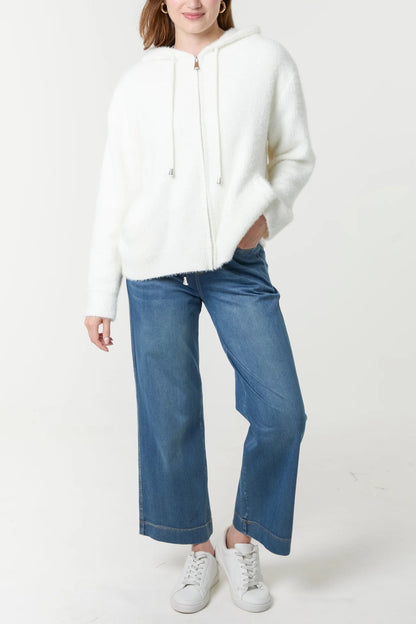 HETTY - Zip Up Cosy Hoodie - Various Colours - 2 Sizes