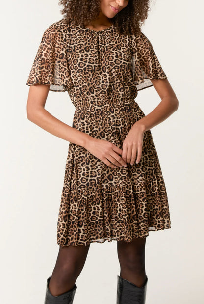 LOLA - Leopard Print Mesh Dress - Various Sizes