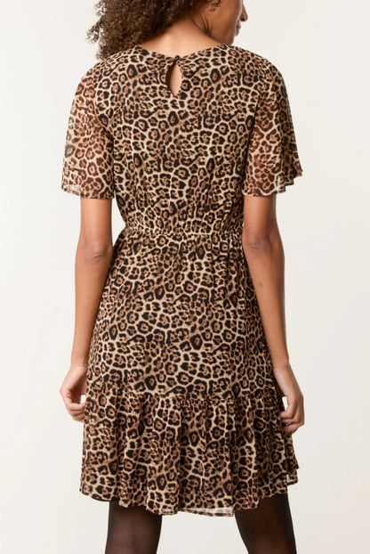 LOLA - Leopard Print Mesh Dress - Various Sizes