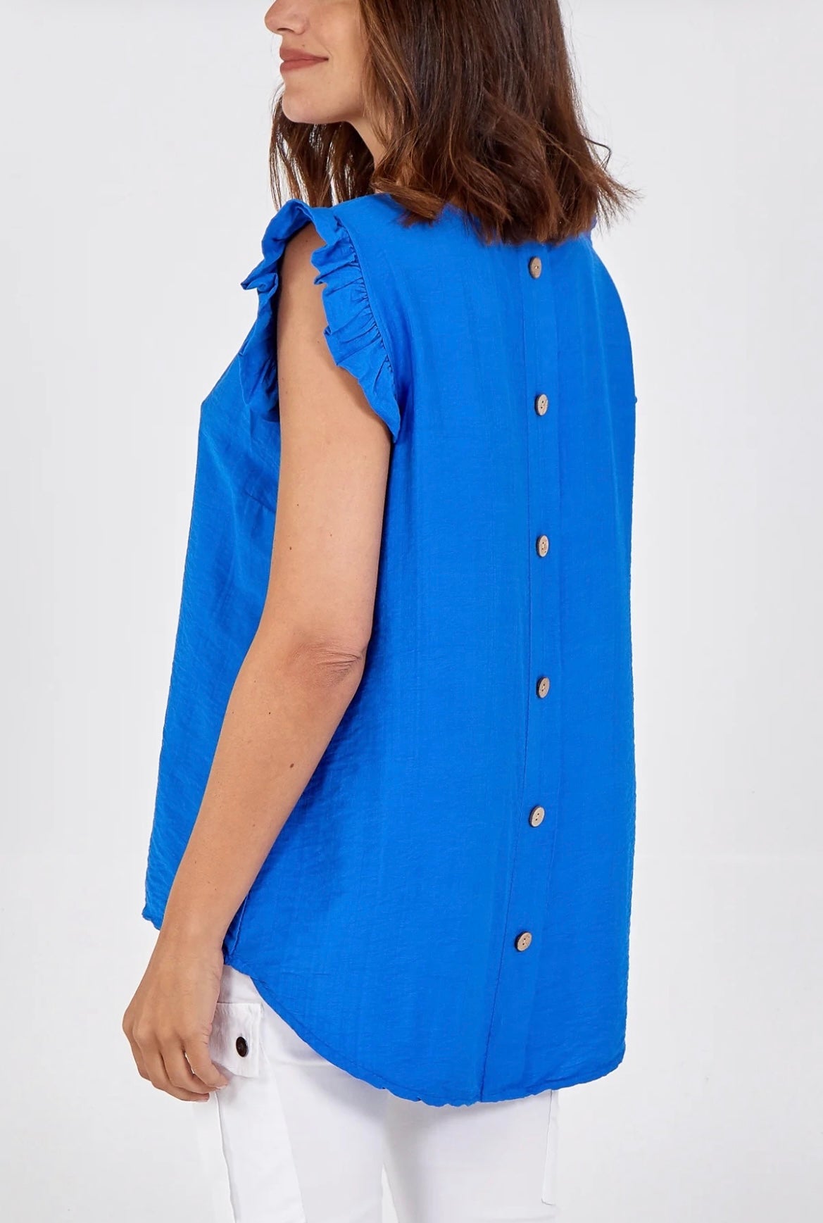 ELLA - Button Back Top - Various Colours - 2 Sizes