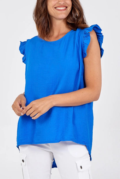 ELLA - Button Back Top - Various Colours - 2 Sizes