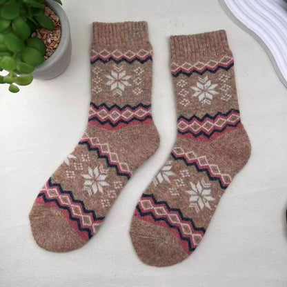 ANKLE SOCKS - Wool Blend - Various Patterns - One Size