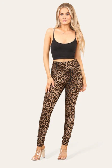 LUNA - Soft Touch Leopard Print Leggings - 2 Sizes