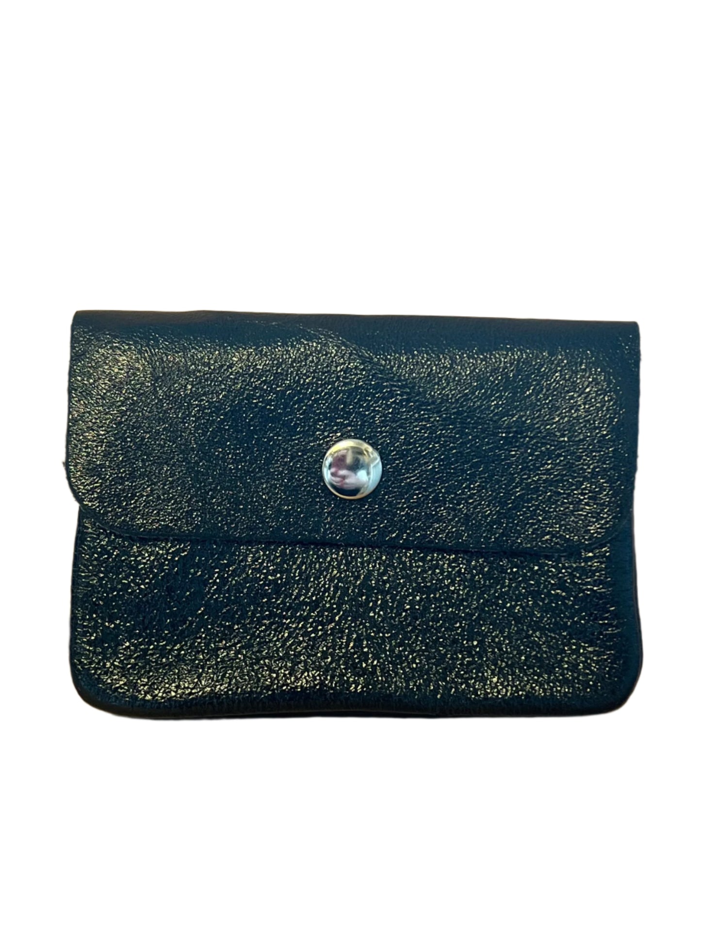 NATTY - Small Italian Metallic Leather Coin Purse - Various Colours