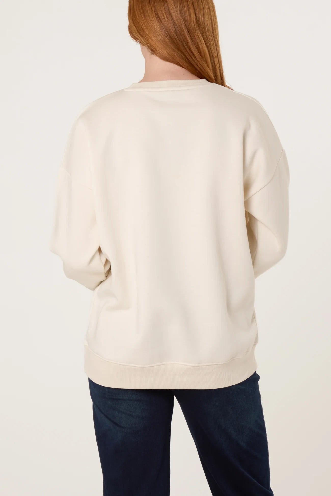 MOCHA - Ivory & Green Sweatshirt - 2 Sizes