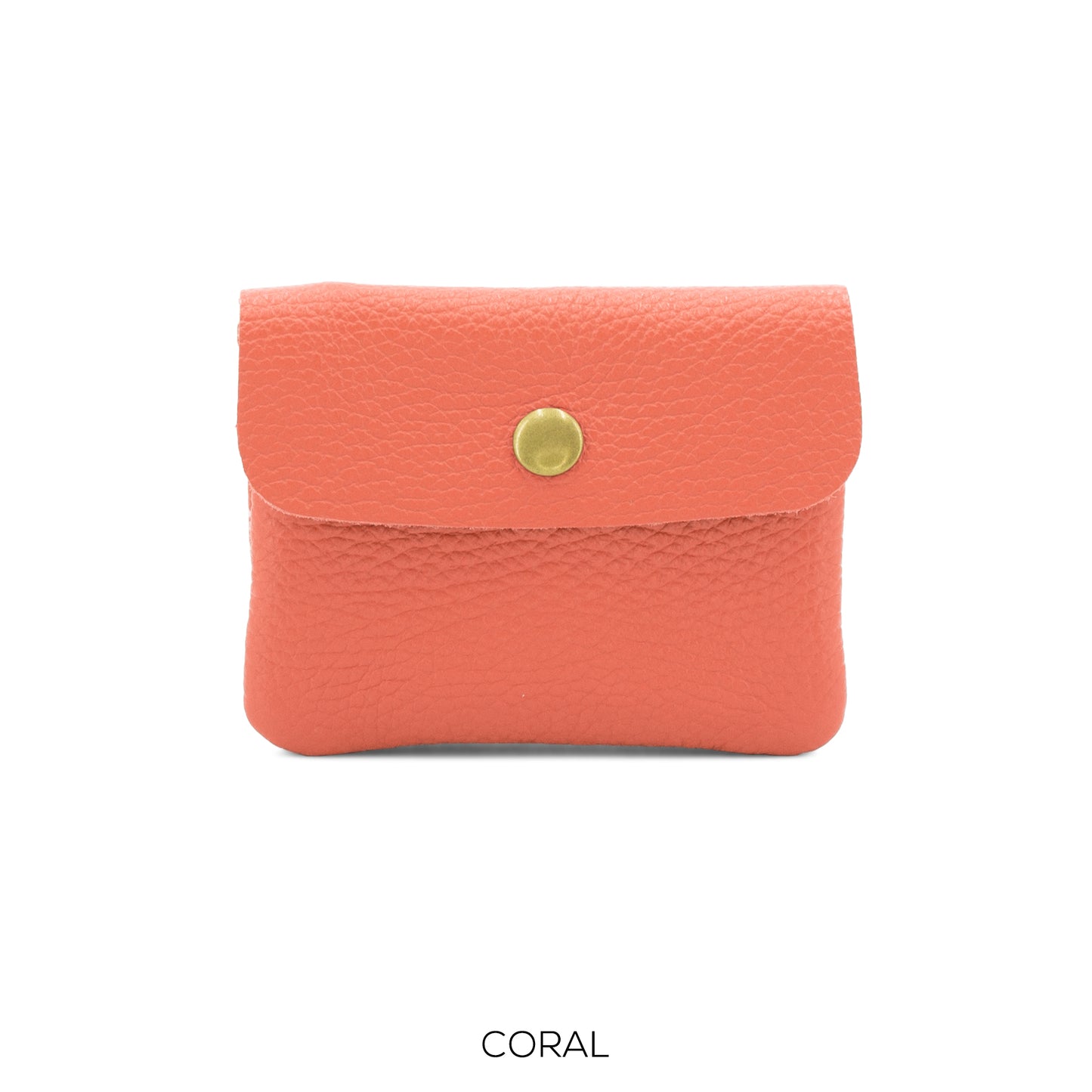 NATTY - Small Italian Classic Leather Coin Purse - Various Colours