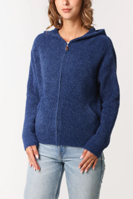 HETTY - Zip Up Cosy Hoodie - Various Colours - 2 Sizes