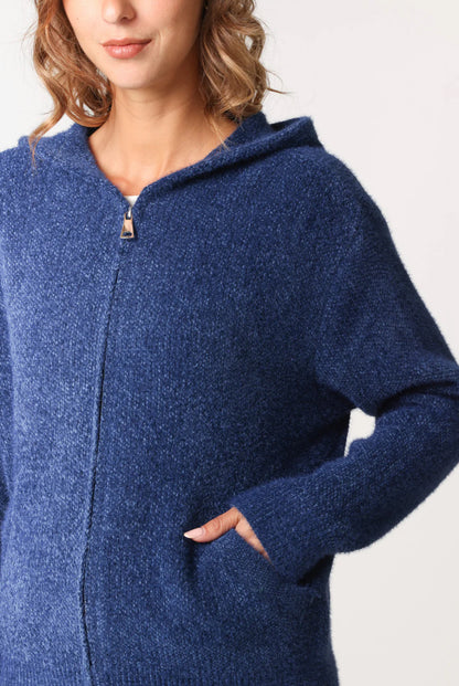 HETTY - Zip Up Cosy Hoodie - Various Colours - 2 Sizes