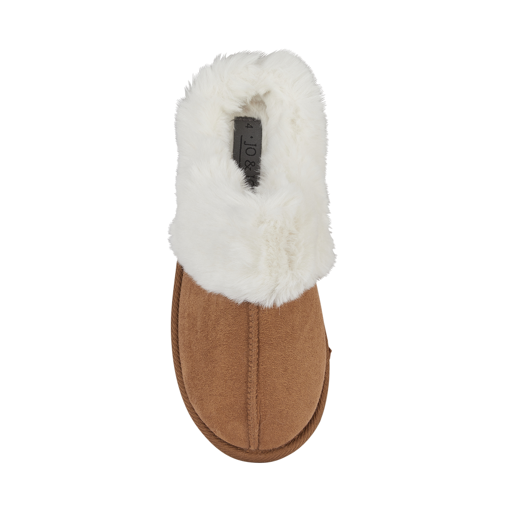 SAVANNAH - Gift Boxed Cognac Mule Slippers from Jo & Joe - Sizes 4-8
