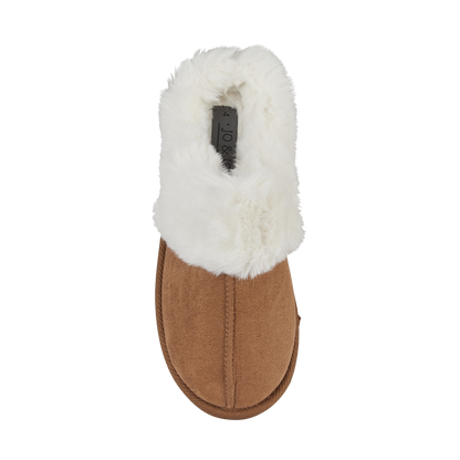 SAVANNAH - Gift Boxed Cognac Mule Slippers from Jo & Joe - Sizes 4-8