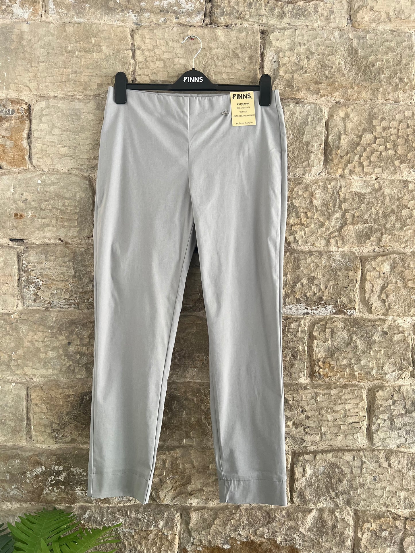 PINNS - Plain Silver Grey Ankle Grazers with Back Split - Various Sizes
